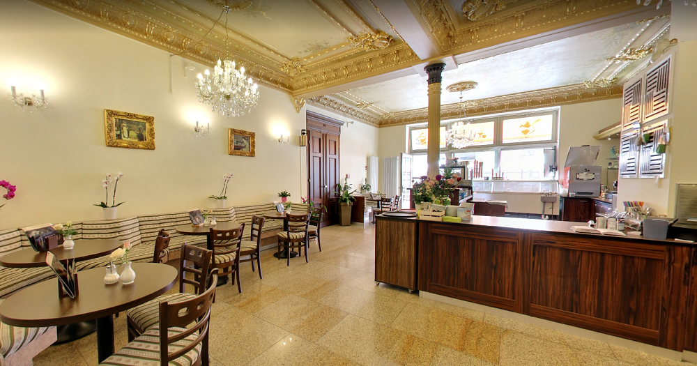 Cafehaus Schrödter Inneneinrichtung Eingang